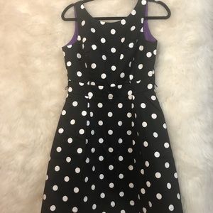 Black & white polka dot dress